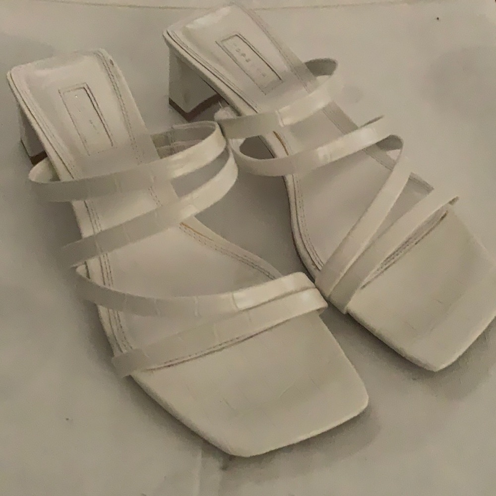 Topshop white strappy sandals